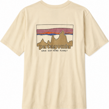 Light Beige Mountain Graphic T-Shirt