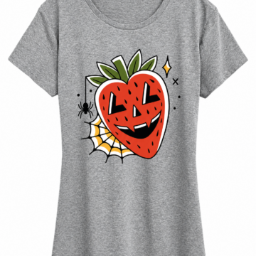 Gray Crew Neck Short Sleeve Cotton T-Shirt