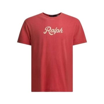 Muted Red Relaxed Fit Graphic T-Shirt