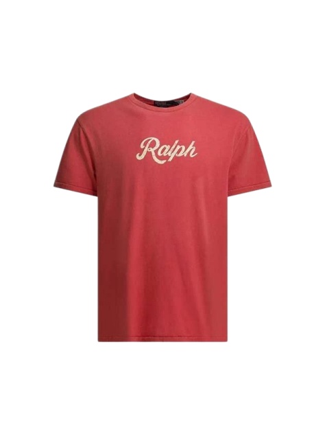 Muted Red Relaxed Fit Graphic T-Shirt