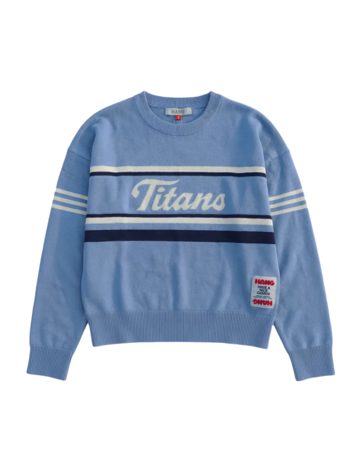 Light Blue Oversized Knit Sweater